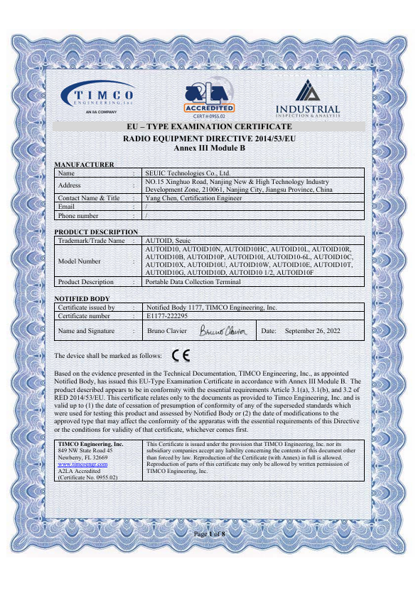 4211-22_TIMCO RED EU-Type Examination Certificate_rev1